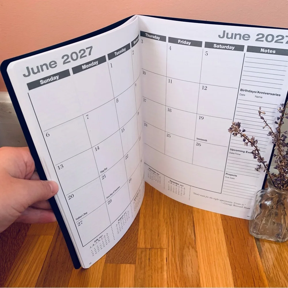 NEW Academic Calendar 2026-2027 School Year Elan Publishing Company Navy
